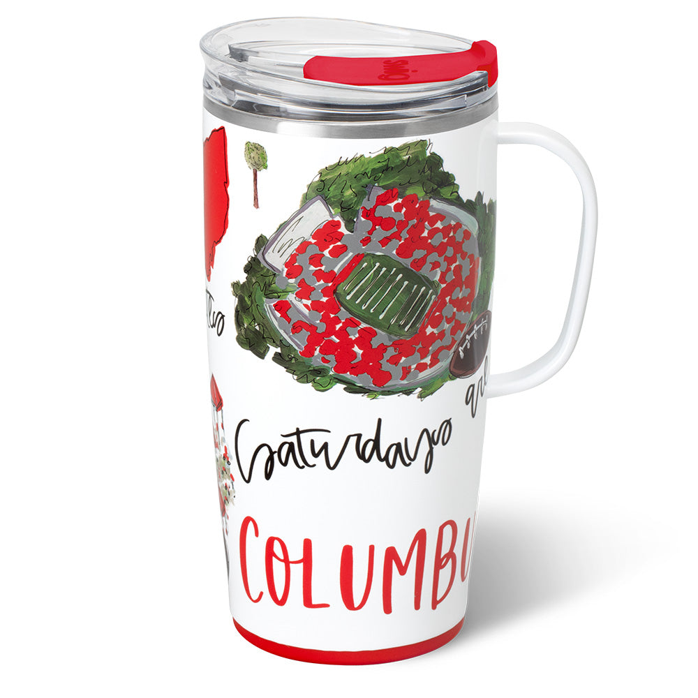 Saturdays in Columbus Travel Mug 22oz