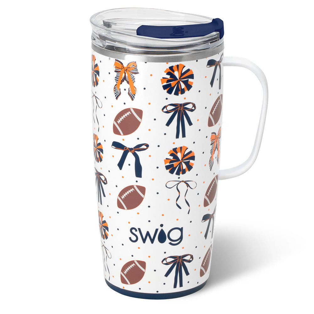 We've Got Spirit Navy + Orange Travel Mug 22oz