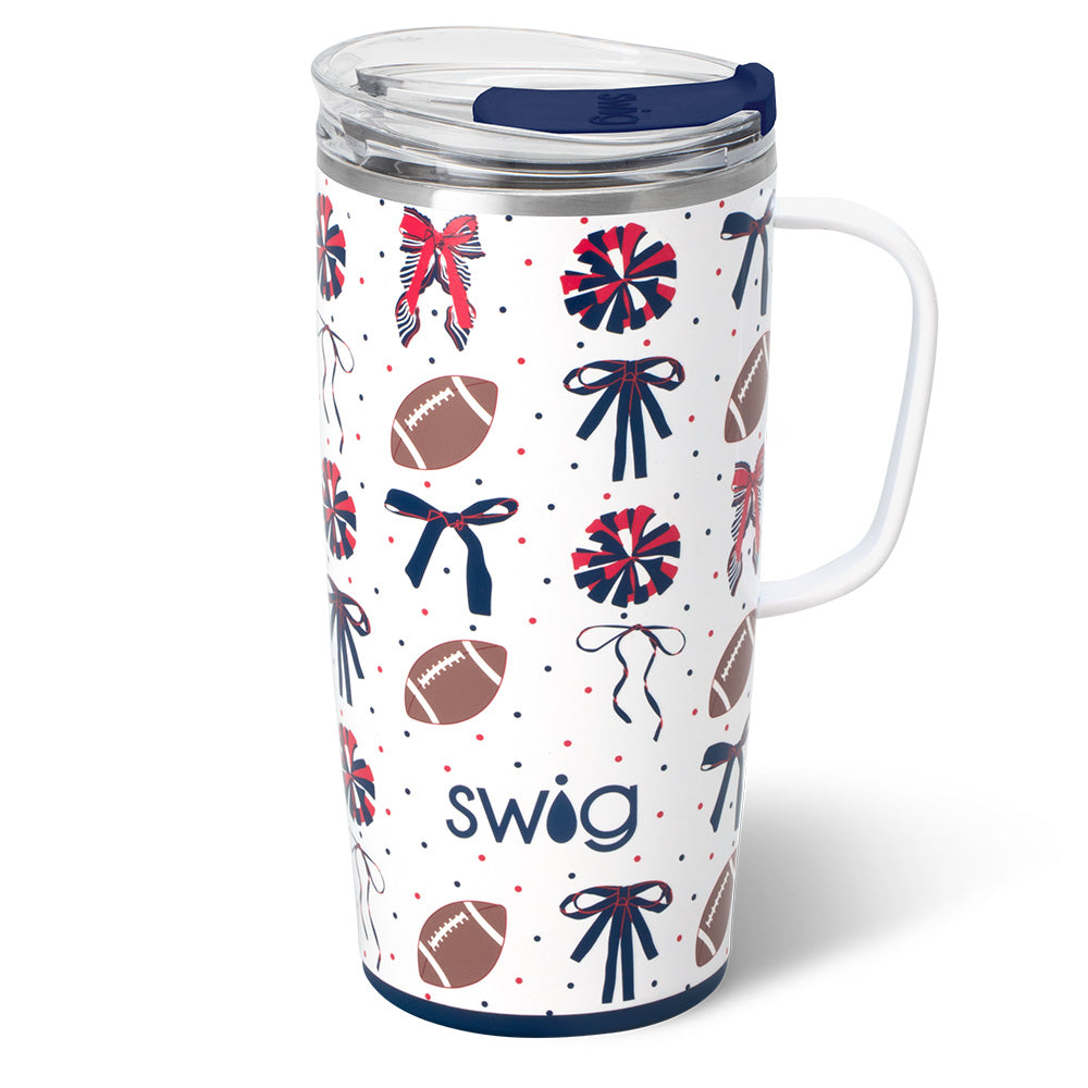 We've Got Spirit Navy + Red Travel Mug 22oz