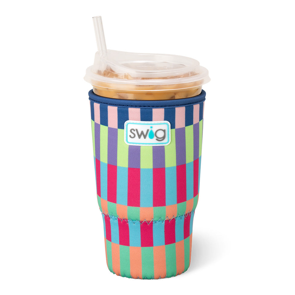 Brite Stripe Large Iced Cup Coolie